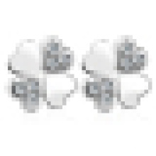 Women′s Simple and Beautiful Heart-Shaped Clover Earrings